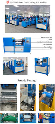 XK-160 250 300 320 400 450 550 610 Two Rolls Open Refining Mixing Mill for Rubber Silicone Compounds Machine